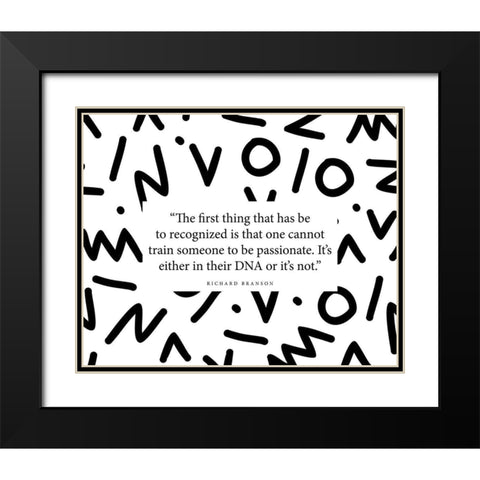 Richard Branson Quote: Given a Wish Black Modern Wood Framed Art Print with Double Matting by ArtsyQuotes
