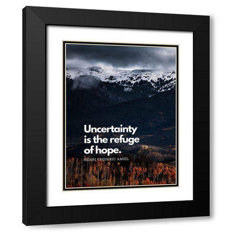 Harry Finlay Quote: Every Mountain Black Modern Wood Framed Art Print with Double Matting by ArtsyQuotes