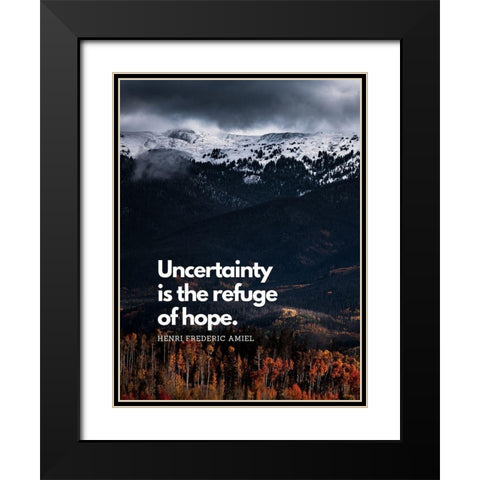 Harry Finlay Quote: Every Mountain Black Modern Wood Framed Art Print with Double Matting by ArtsyQuotes