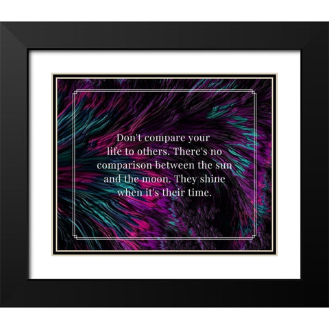 Artsy Quotes Quote: The Sun and the Moon Black Modern Wood Framed Art Print with Double Matting by ArtsyQuotes