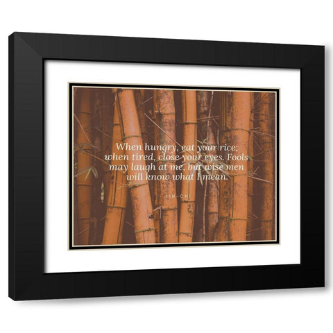 Lin-Chi Quote: Close Your Eyes Black Modern Wood Framed Art Print with Double Matting by ArtsyQuotes