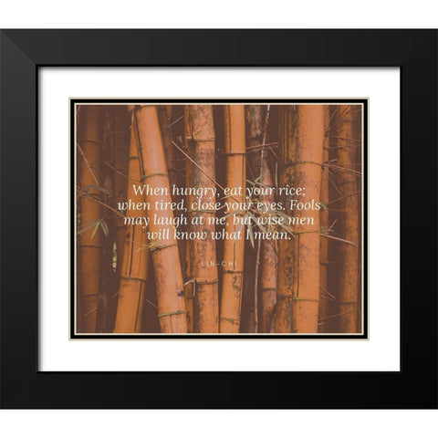 Lin-Chi Quote: Close Your Eyes Black Modern Wood Framed Art Print with Double Matting by ArtsyQuotes