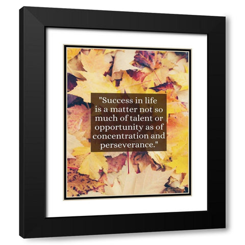 ArtsyQuotes Quote: Concentration Black Modern Wood Framed Art Print with Double Matting by ArtsyQuotes