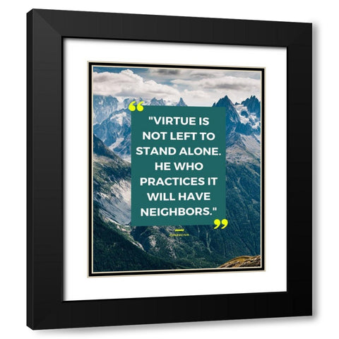 Confucius Quote: Stand Alone Black Modern Wood Framed Art Print with Double Matting by ArtsyQuotes