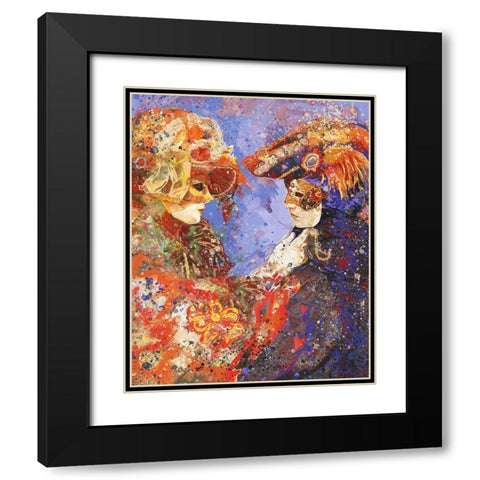 Romance Venice II Black Modern Wood Framed Art Print with Double Matting by Wiley, Marta