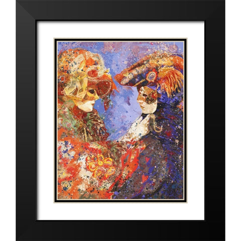 Romance Venice II Black Modern Wood Framed Art Print with Double Matting by Wiley, Marta