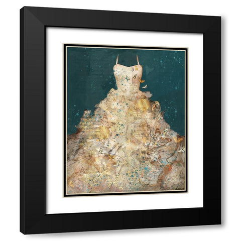 Butterfly Dress I Black Modern Wood Framed Art Print with Double Matting by Wiley, Marta