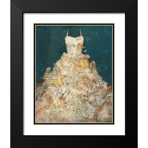 Butterfly Dress I Black Modern Wood Framed Art Print with Double Matting by Wiley, Marta