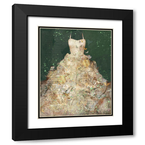 Butterfly Dress III Black Modern Wood Framed Art Print with Double Matting by Wiley, Marta