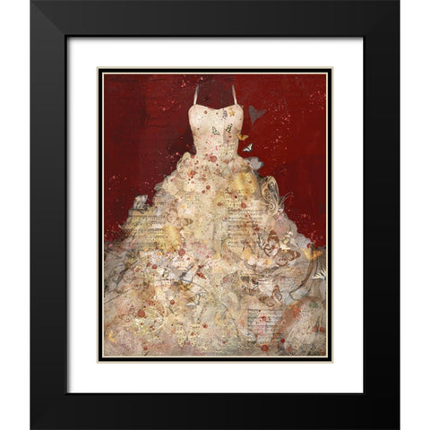 Butterfly Dress IIII Black Modern Wood Framed Art Print with Double Matting by Wiley, Marta