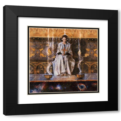 Treasure I Black Modern Wood Framed Art Print with Double Matting by Wiley, Marta