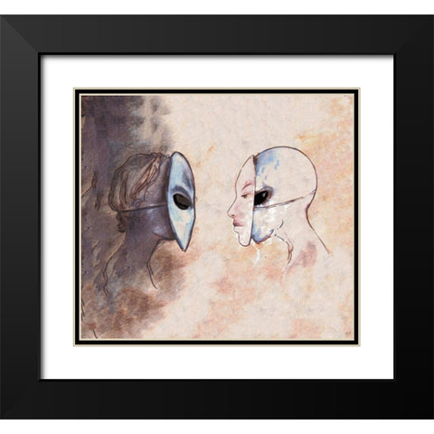 Hybrid VIII Black Modern Wood Framed Art Print with Double Matting by Wiley, Marta