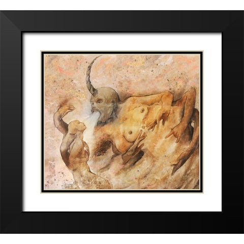 Vishnu I Black Modern Wood Framed Art Print with Double Matting by Wiley, Marta
