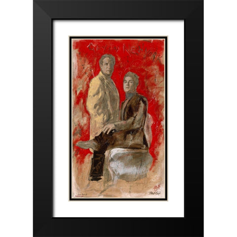 Gay In New York II Black Modern Wood Framed Art Print with Double Matting by Wiley, Marta