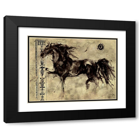 Lepa Zena Original Black Modern Wood Framed Art Print with Double Matting by Wiley, Marta