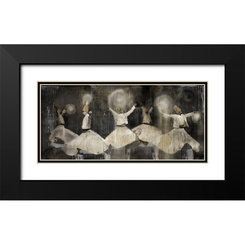 Sufi Dancer Men II Black Modern Wood Framed Art Print with Double Matting by Wiley, Marta