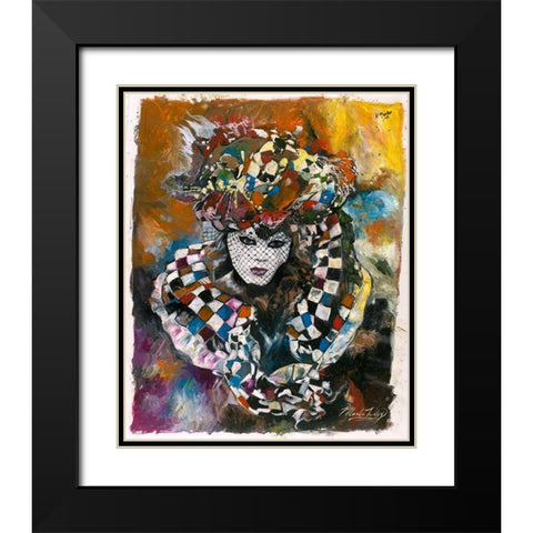 Venice Sepia tone Black Modern Wood Framed Art Print with Double Matting by Wiley, Marta