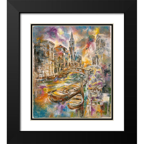 Sepia Italy V Black Modern Wood Framed Art Print with Double Matting by Wiley, Marta