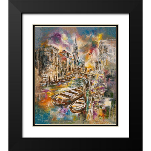 Italy, colorful Black Modern Wood Framed Art Print with Double Matting by Wiley, Marta