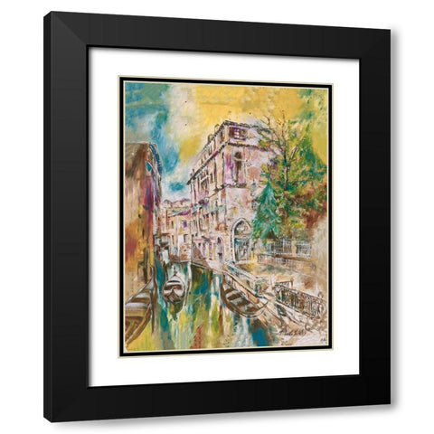 Italy, Yellow Black Modern Wood Framed Art Print with Double Matting by Wiley, Marta