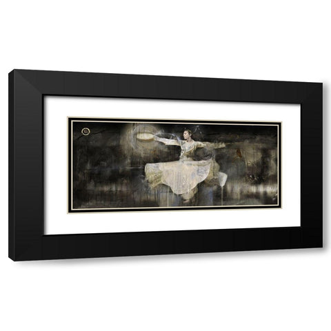 Sufi Dancer Black Modern Wood Framed Art Print with Double Matting by Wiley, Marta