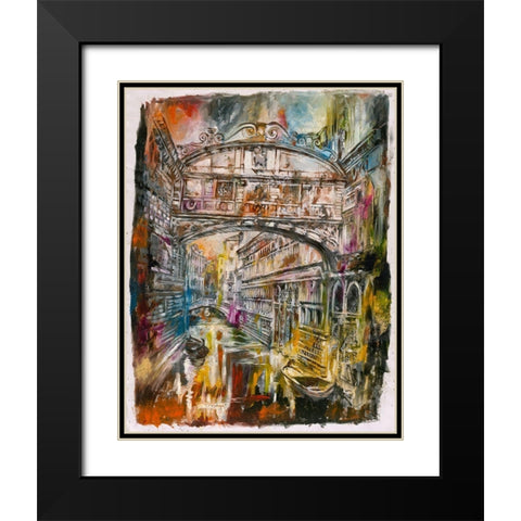 Romantic Italy Black Modern Wood Framed Art Print with Double Matting by Wiley, Marta