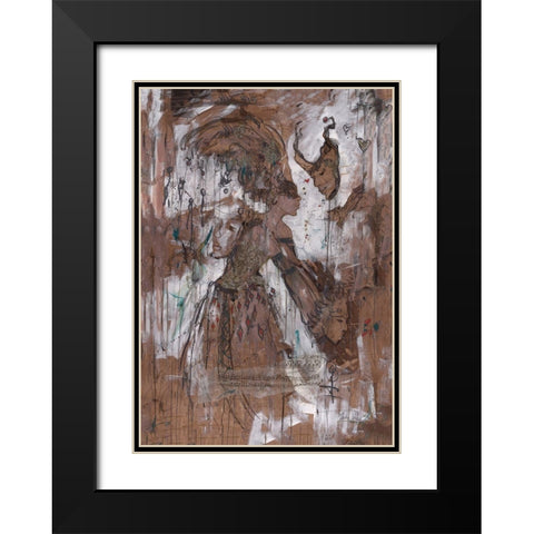 Sepia, Figure III Black Modern Wood Framed Art Print with Double Matting by Wiley, Marta