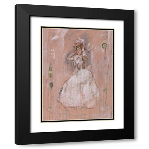 Lady I Black Modern Wood Framed Art Print with Double Matting by Wiley, Marta