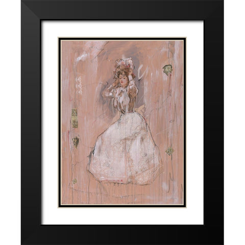 Lady I Black Modern Wood Framed Art Print with Double Matting by Wiley, Marta