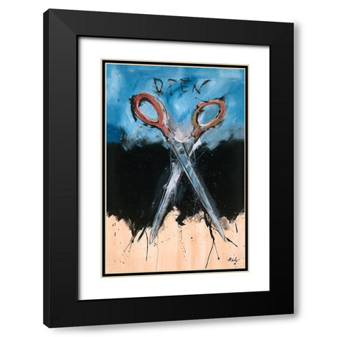 Open Black Modern Wood Framed Art Print with Double Matting by Wiley, Marta