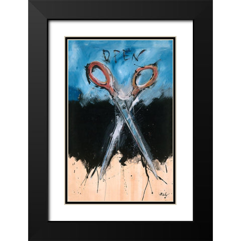 Open Black Modern Wood Framed Art Print with Double Matting by Wiley, Marta