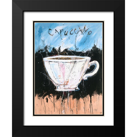 Capuccino Black Modern Wood Framed Art Print with Double Matting by Wiley, Marta