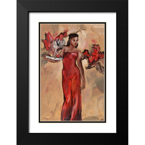 Beaty Black Modern Wood Framed Art Print with Double Matting by Wiley, Marta