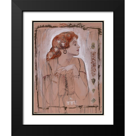 Poetry III Black Modern Wood Framed Art Print with Double Matting by Wiley, Marta