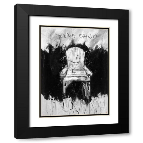 BandW Chair Black Modern Wood Framed Art Print with Double Matting by Wiley, Marta