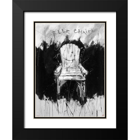 BandW Chair Black Modern Wood Framed Art Print with Double Matting by Wiley, Marta
