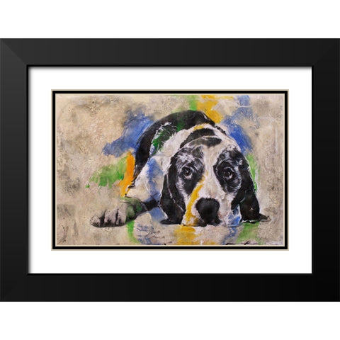 PUP I Black Modern Wood Framed Art Print with Double Matting by Wiley, Marta