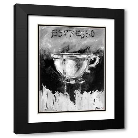 Dive Color Black Modern Wood Framed Art Print with Double Matting by Wiley, Marta