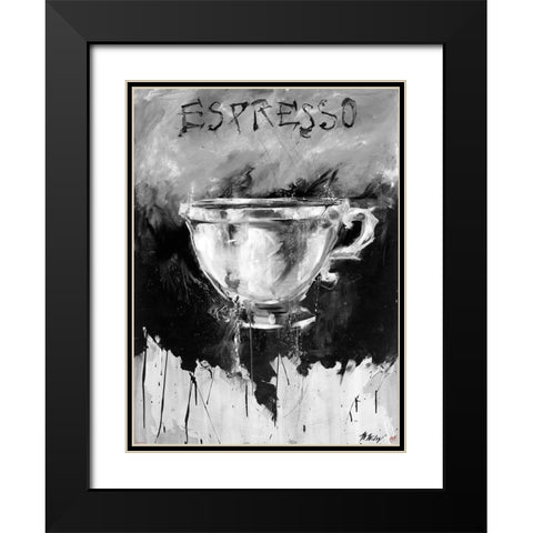 Dive Color Black Modern Wood Framed Art Print with Double Matting by Wiley, Marta