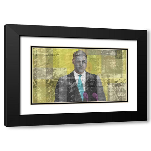Prince William Black Modern Wood Framed Art Print with Double Matting by Wiley, Marta