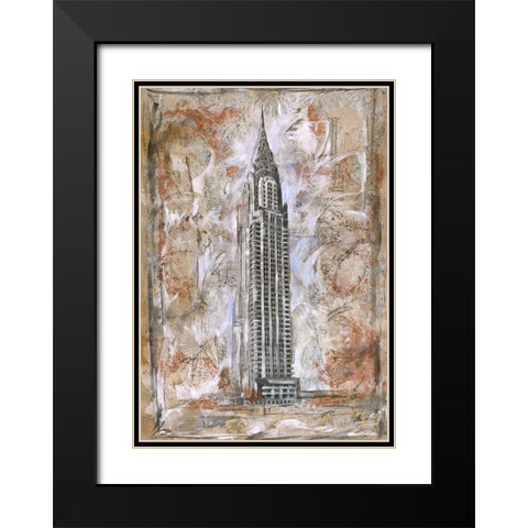 City Scape II Black Modern Wood Framed Art Print with Double Matting by Wiley, Marta