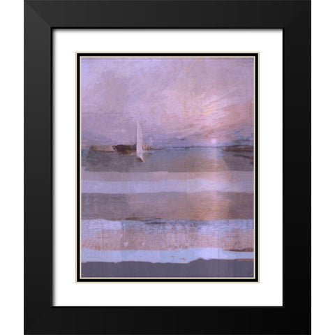 Classical Sail Sand Black Modern Wood Framed Art Print with Double Matting by Wiley, Marta