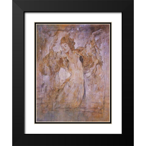 Dream Dancer Black Modern Wood Framed Art Print with Double Matting by Wiley, Marta