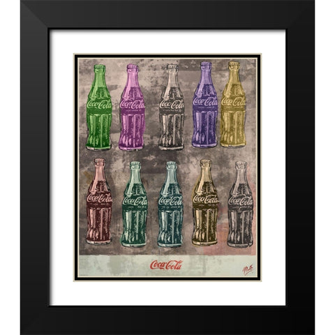 Coke Print II Black Modern Wood Framed Art Print with Double Matting by Wiley, Marta