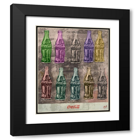 Coke Print II Black Modern Wood Framed Art Print with Double Matting by Wiley, Marta
