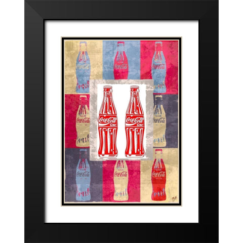 Coke Print III Black Modern Wood Framed Art Print with Double Matting by Wiley, Marta