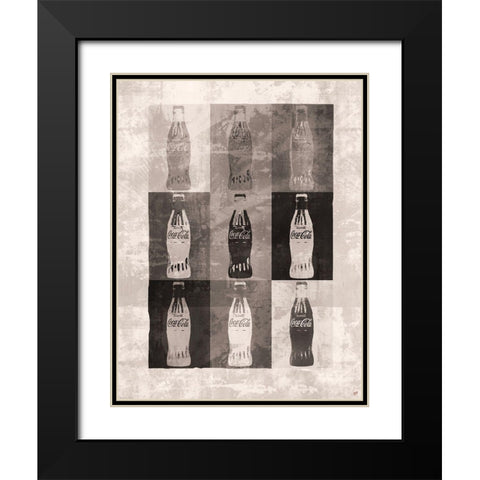 Coke Boxes Brown Black Modern Wood Framed Art Print with Double Matting by Wiley, Marta