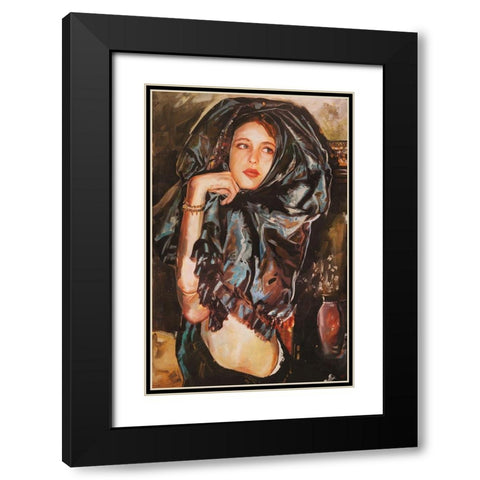 Wiley Sisters- Crissy Wiley Black Modern Wood Framed Art Print with Double Matting by Wiley, Marta