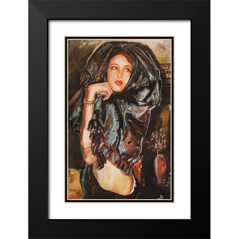 Wiley Sisters- Crissy Wiley Black Modern Wood Framed Art Print with Double Matting by Wiley, Marta