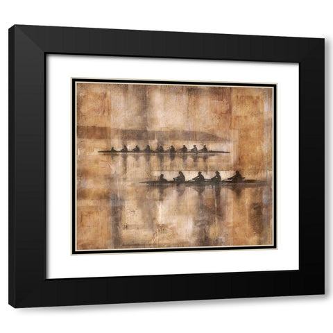 Sculling I Black Modern Wood Framed Art Print with Double Matting by Wiley, Marta